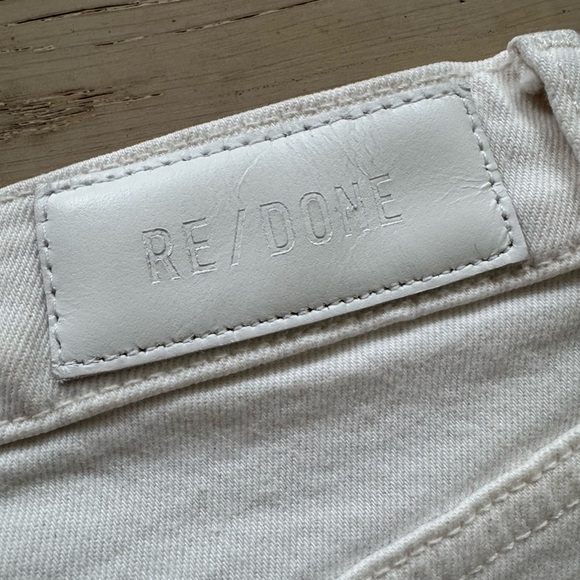 RE/DONE 90s High Rise Ankle Crop Jeans vintage white 27 - Picture 9 of 10